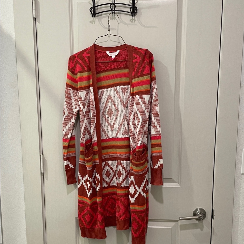 No Boundaries Multicolor Patterned Cardigan